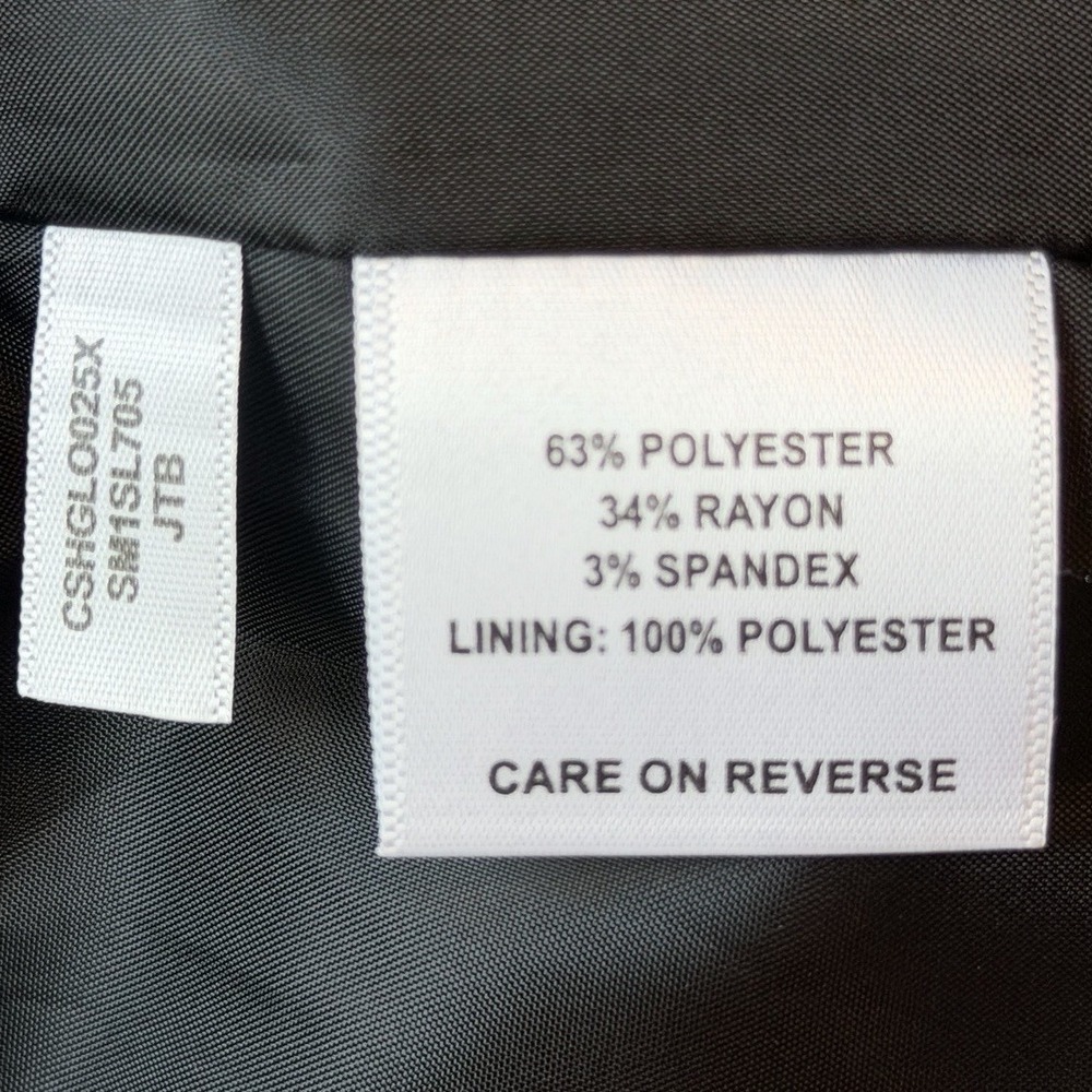 Calvin Klein Black Pencil Skirt Size 4 Stretch Lined Office Siren Workwear - Picture 8 of 10